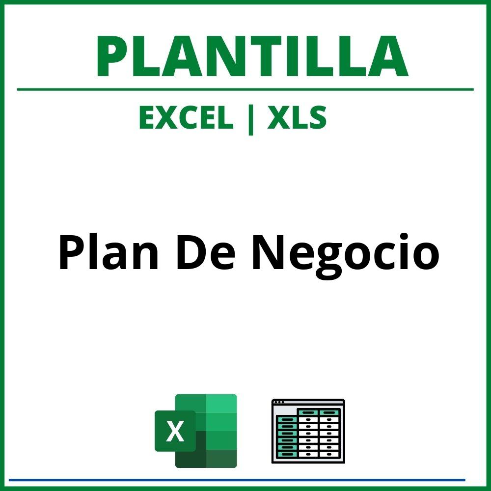 Plantilla Plan De Negocio Excel