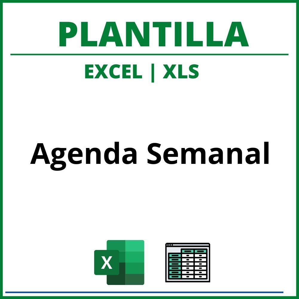 Plantilla Agenda Semanal Excel