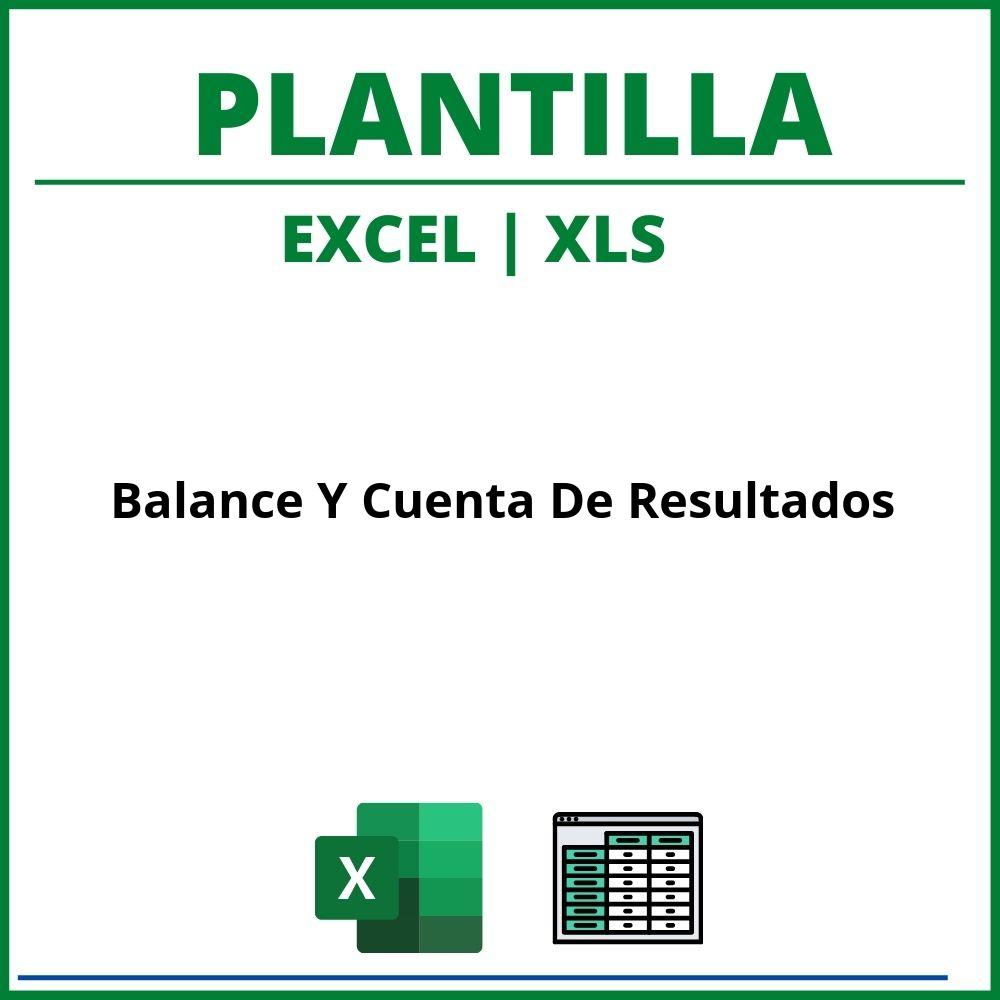 Plantilla Balance Y Cuenta De Resultados Excel