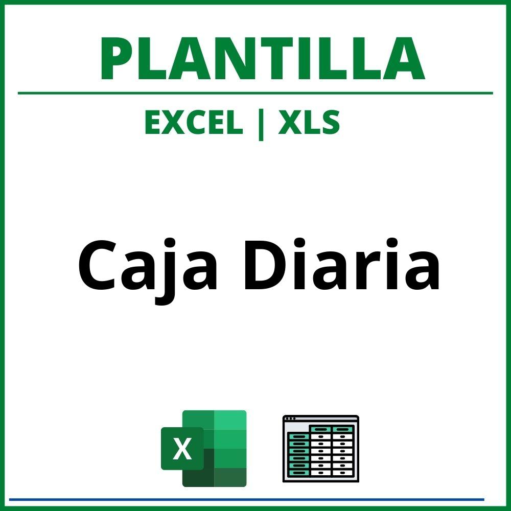 Plantilla Caja Diaria Excel