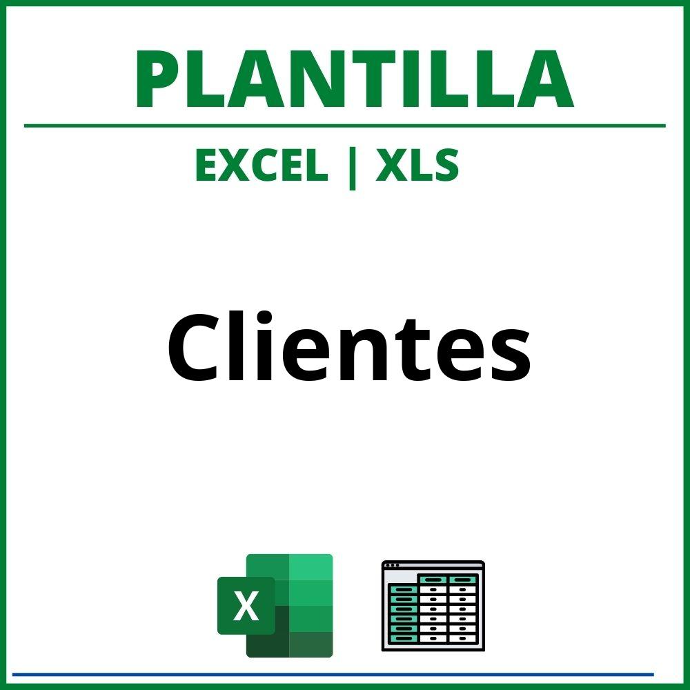 Plantilla Clientes Excel