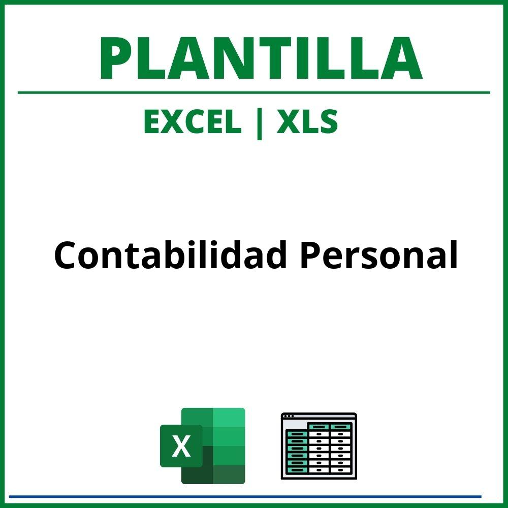 Plantilla Contabilidad Personal Excel