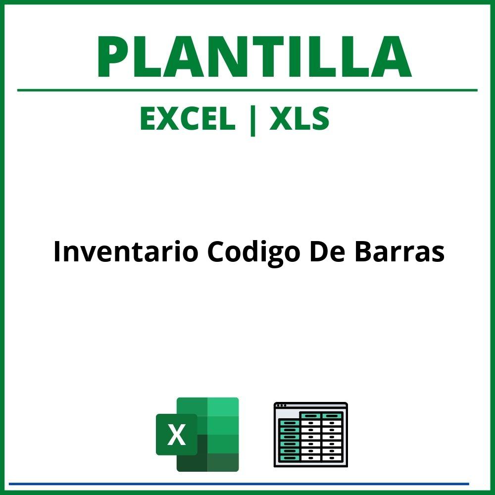 Plantilla Inventario Codigo De Barras Excel