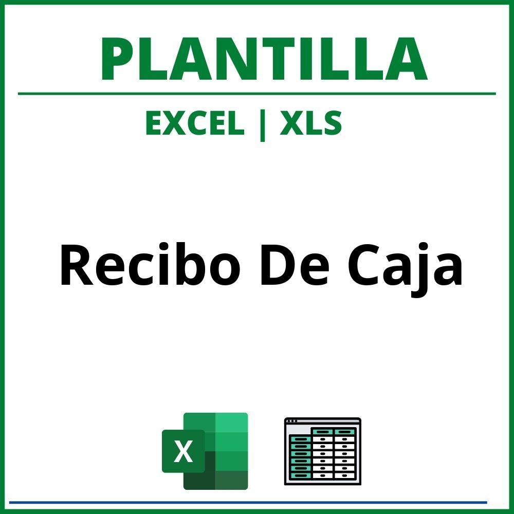 Plantilla Recibo De Caja Excel