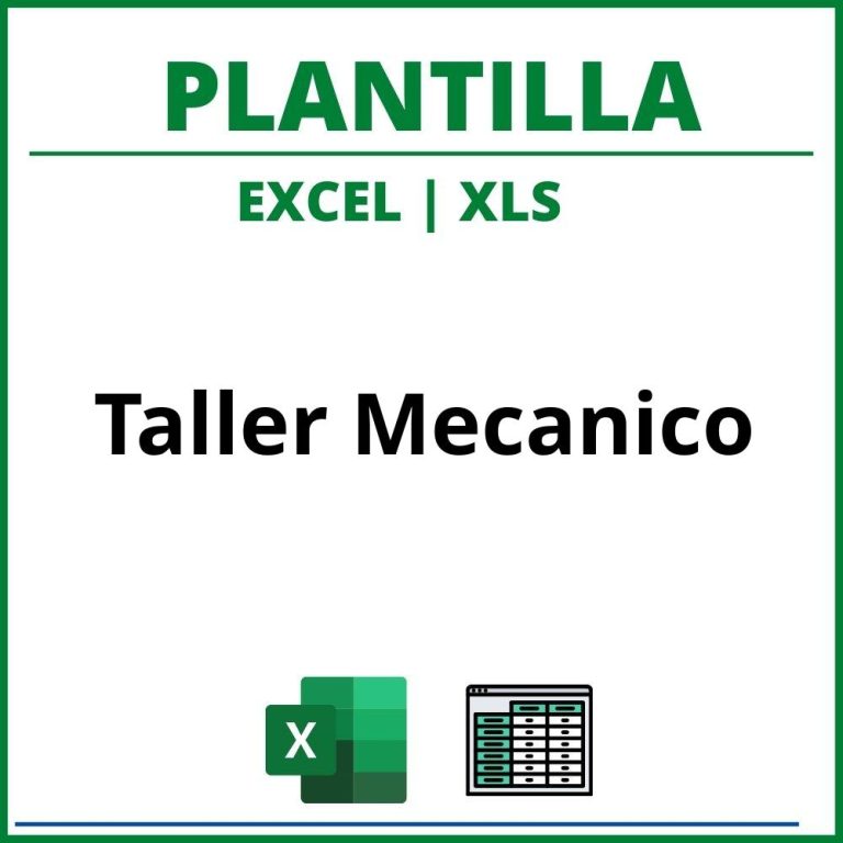 Plantilla Control De Taller Mecanico Excel